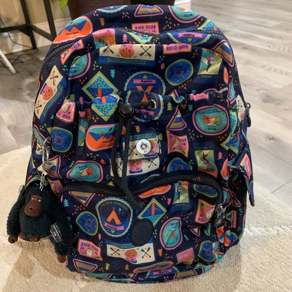 Kipling Colorful Patterned Backpack - image 2
